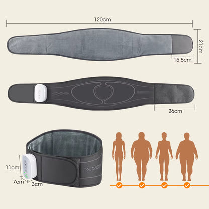 Wireless Air Pressure Massage & Heating Lumbar Support Belt
