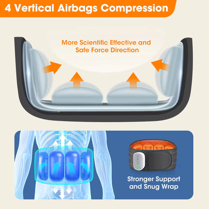 Wireless Air Pressure Massage & Heating Lumbar Support Belt